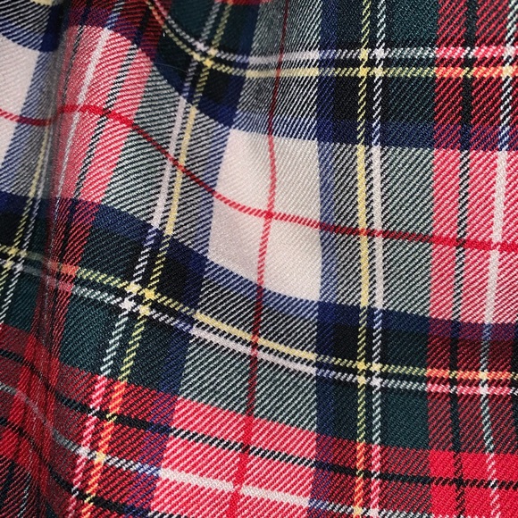 H&M Plaid Slim Fitted Pants,Festive Holiday Colored Trousers Size 10 - Picture 4 of 10